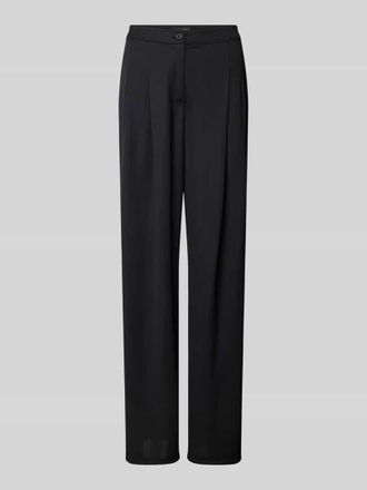 Lauren Ralph Lauren Wide Leg Bundfaltenhose mit Eingrifftaschen Modell CHABRELL in Black, Gr&ouml;&szlig;e 40