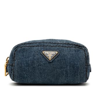 Prada Pre-owned Prada Denim Cosmetic Pouch Ladies 8IOMMMY1Z3Q6HLYT