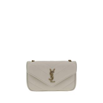 Saint Laurent Witte Lam Ovis Aries Schoudertas