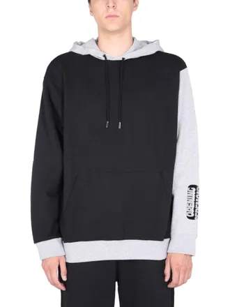 Opening Ceremony Color-Block Sweatshirt With Flocked Logo Detail