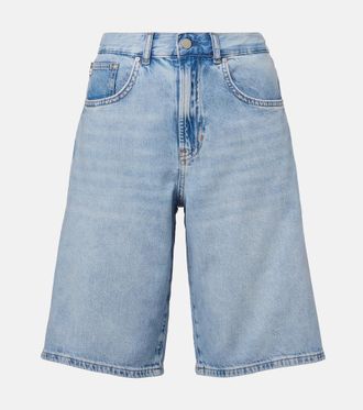 AG - Adriano Goldschmied Thalia mid-rise denim Bermuda shorts