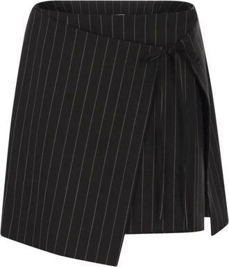 Sportmax Rokken, Dames, Zwart, XS, Wol, Spxfatti Mini Rok
