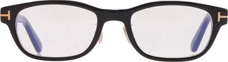 Tom Ford Blue Light Block Rectangular Ladies Eyeglasses FT6115-D-B 001 52