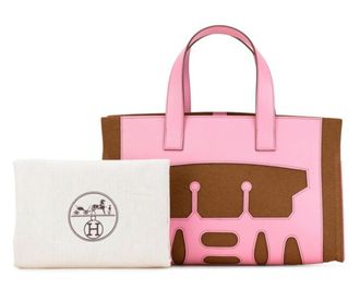 Hermès Petit H Felt and Epsom Bag