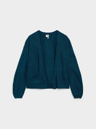 Twik Womens Shaker rib open Cardigan Sweater