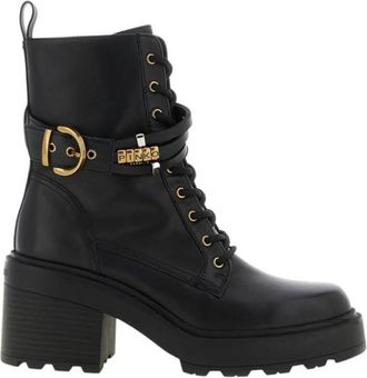 Pinko Altea 01 - Dames - Veterlaarzen - Zwart - 37 EU - Leer - Schoenen