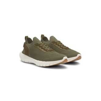 BOSS MOTION sneakers with knitted uppers and leather trims