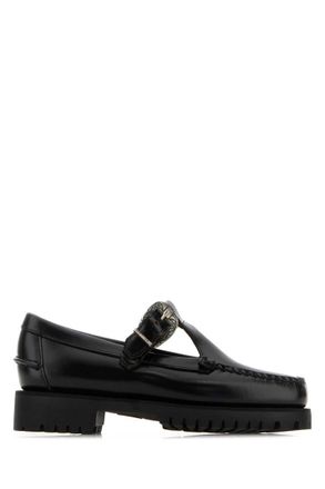 Sebago Black Leather Loafers