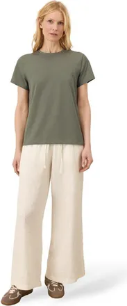 Pact Luxe Essential Crewneck Tee Made With Organic Cotton in Dusted Green at Nordstrom, Size Xx-Large