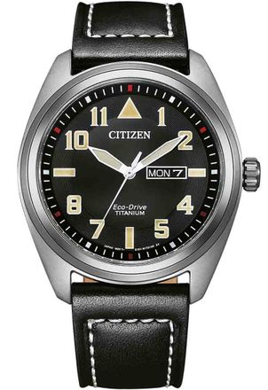 Citizen Mens Black Watch BM8560-29E Leather - One Size