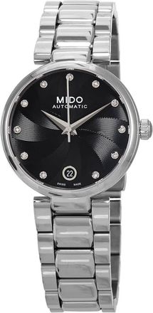 Mido Baroncelli Donna Automatic Diamond Black Dial Ladies Watch M022.207.11.056.10