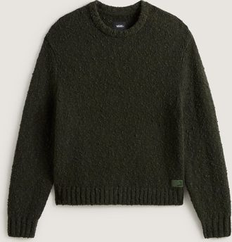 Vans Mens Solid Crew Sweater - Green - Size X-Large