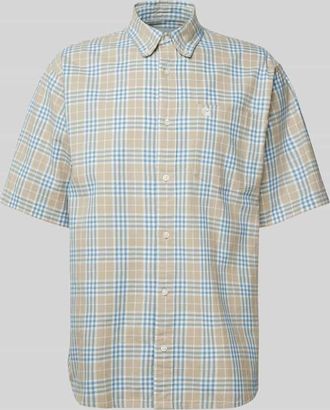 Carhartt Work in Progress Regular Fit Freizeithemd aus Baumwoll-Leinen-Mix Modell NIVEN in Beige, Gr&ouml;&szlig;e M