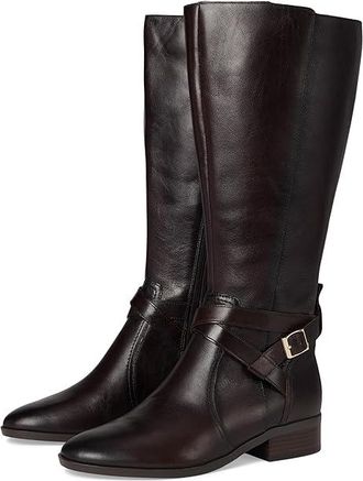 Naturalizer Rena2 Extra Wide Calf Boots Womens Boots Brown Leather : 8.5 WW (E), Leather/Textile