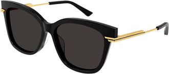 Bottega Veneta Ladies Black Phantos Sunglasses BV1296SA 001 57