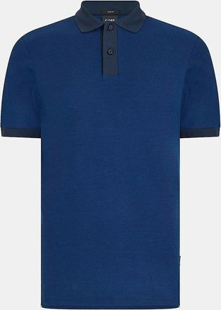 HUGO BOSS Mens Collared Neck Button Placket Polo Shirt - Navy - Size: 3X large