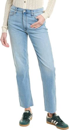 Rag & Bone Hattie Light Wash Mid-Rise Full-Length Jean