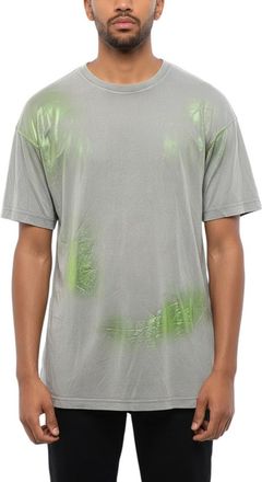 Diesel Grey Solid Crew Neck Unisex T-Shirt