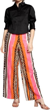 Eva Franco Cypress Pant In Tulum Stripe