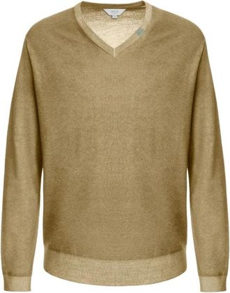 Malo Scollo V Rasato - Heren - V-hals truien - Beige - L - Truien & Vesten