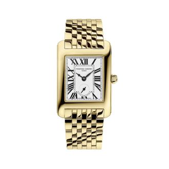 Frederique Constant Frederique Constant, Accessoires, Dames, Geel, ONE Size, Klassieke Carree Kleine Seconden