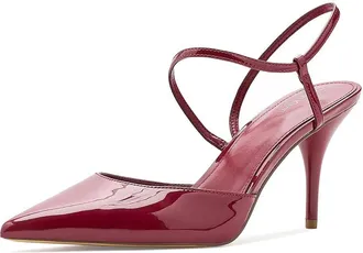 Calvin Klein Cordera Womens Shoes Dark Red Patent 1 : 6.5 M, Synthetic