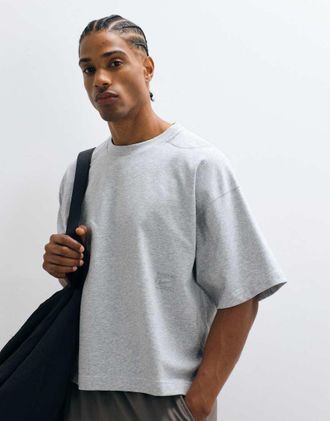 Nike NAC Dri-FIT - T-shirt squadrata grigia-Blu