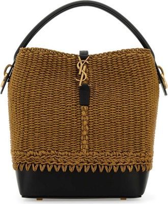 Saint Laurent Raffia Le 37 Bucket Bag