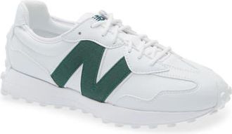 New Balance 327 Waterproof Spikeless Golf Shoe in White /Green at Nordstrom, Size 10.5