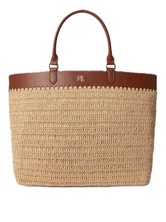 Lauren Ralph Lauren Kyla tote-tote-large-crcht wvn strw/nts