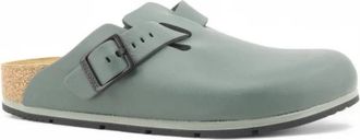 Birkenstock Boston Pro - Dames - Slip ons - Groen - 38 EU - Leer - Schoenen