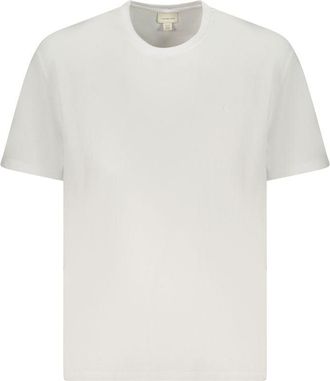 Calvin Klein Witte Katoenen Heren T-Shirt