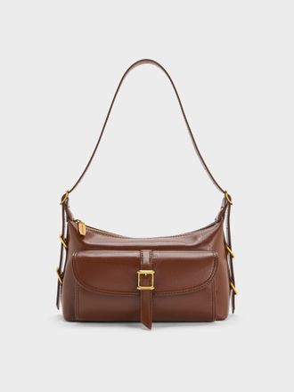Charles & Keith Bryna Belted Shoulder Bag
