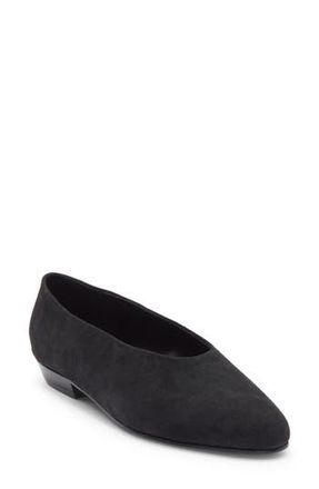 Jeffrey Campbell Collene Ballet Flat in Dark Grey Suede at Nordstrom Rack, Size 9.5