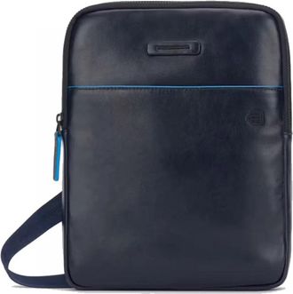 Piquadro Cross Body Bags - Heren - Schoudertassen - Blauw - ONE Size - Leer - Tassen