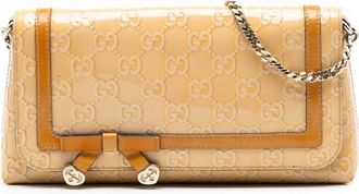 Gucci Pre-owned Gucci Guccissima Patent Mayfair Shoulder Bag 257611 493492