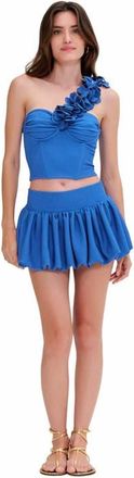 PatBo Merian Knit Mini Skirt in Blue at Nordstrom, Size X-Large