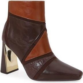 Ninety Union Feebe Side Zip Bootie in Brown Multi at Nordstrom Rack, Size 11