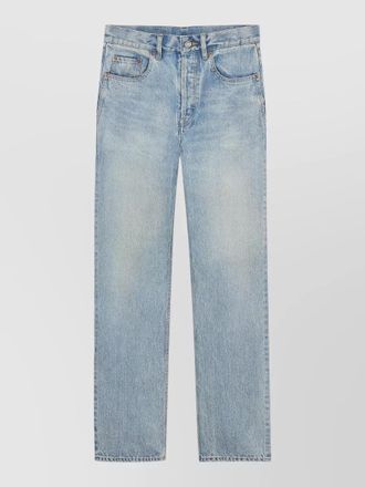Saint Laurent loose fit straight leg denim jeans
