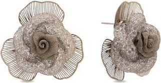 Eye Candy Los Angeles Annelyse Blossom Stud Earrings in Silver at Nordstrom Rack