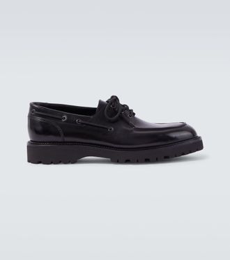 John Lobb Tide leather boat shoes
