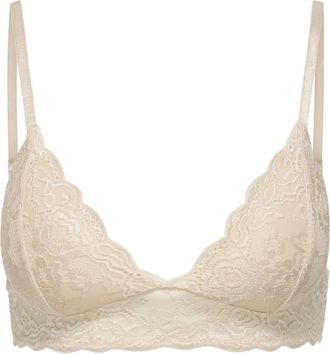 Only Bralette ONLY ONLCHLOE LACE PADDED BRALETTE ACC, Damen, Gr. XS, N-Gr, peach taffy, Spitze, Obermaterial: 95% Nylon, 5% Elasthan, unifarben, BHs Bralet