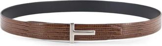 Tom Ford Belts - Heren - Riemen - Beige - 100 CM - Accessoires