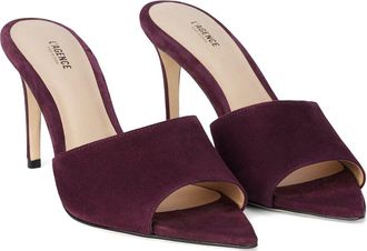 L'agence Lolita Suede & Leather Mule