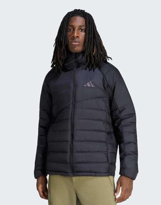 adidas Terrex Xperior Climawarm+ - Piumino nero con cappuccio