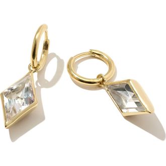 Otiumberg 14kt Gold Vermeil Kite Quartz Drop Earrings in Yellow Toned Gold at Nordstrom