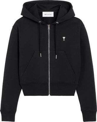 Ami Embroidered sweatshirt adc zip