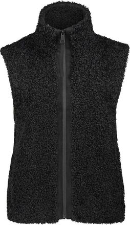 Betty & Co Jassen, Dames, Zwart, L, Vest met zakken van imitatiebont