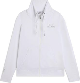 Freddy Felpa Full Zip con Collo Alto e Dettagli Silver