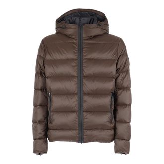 Fay DB Front Piuma Cappuccio - male - Fay - Down Jackets - Brown - 2XL - Jackets